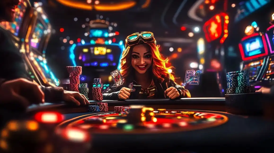 Live dealer at a roulette table