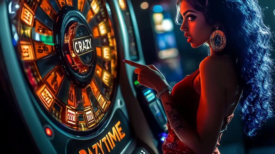 Live dealer at a table